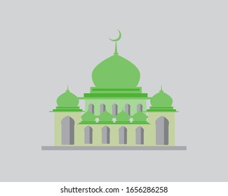 Mosque Flat Design Concept Religion