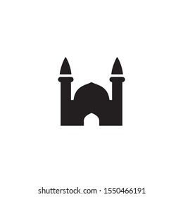 Mosque flat icon illustration icon- vector