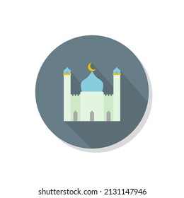 Mosque Flat Icon For Ramadhan or Islamic Project