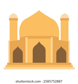 Mosque Flat vector Illustration art