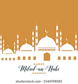 mosque greeting for milad un nabi festival
