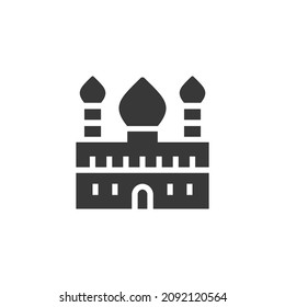 Mosque Icon Black and White Vector Graphic