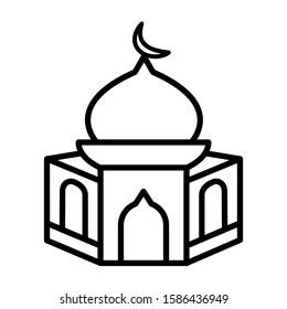 mosque, icon, collection, trendy ,style