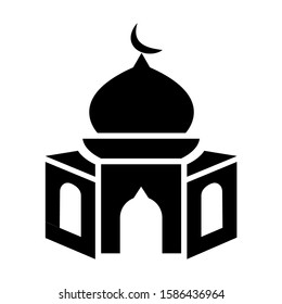 mosque icon collection, trendy style