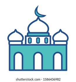 mosque, icon ,collection, trendy ,style