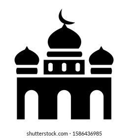 mosque icon collection, trendy style