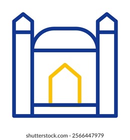 Mosque icon. Concept of religion, faith, and worship.