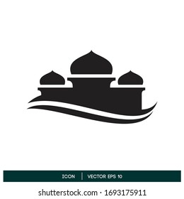 mosque icon design element logo template vector eps 10
