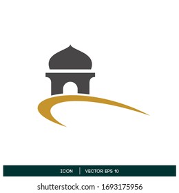 mosque icon design element logo template vector eps 10