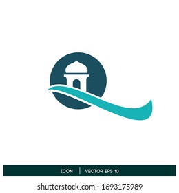 icono de mezquita elemento de diseño plantilla vectorial eps 10
