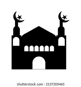 mosque icon design and illustration