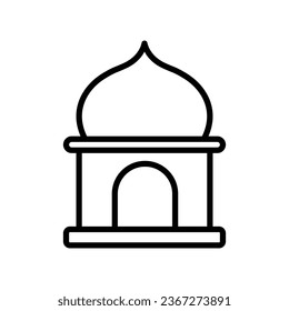 mosque icon design, illustration design