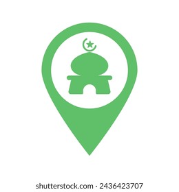 Mosque icon design template illustration