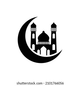 mosque icon design template vector