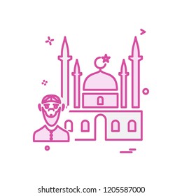 Mosque icon design vector