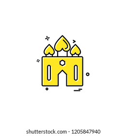 Mosque icon design vector 