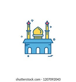 Mosque icon design vector 