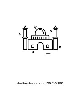 Mosque icon design vector 