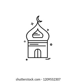 Mosque icon design vector 