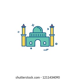 Mosque icon design vector 