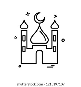 Mosque icon design vector