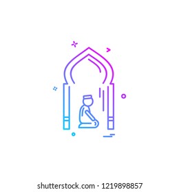 Mosque icon design vector 