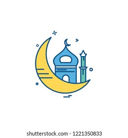 Mosque icon design vector 