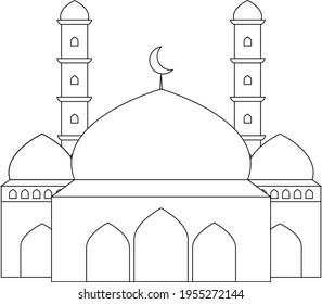 Mosque icon designs that can be used to complement your designs.