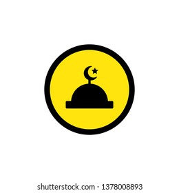 Mosque icon. Editable vector 64x64 Pixel.