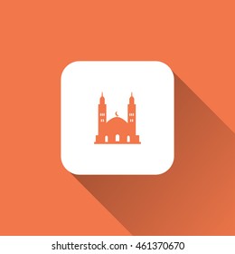 mosque icon. flat design