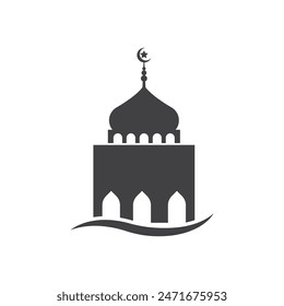 Mosque icon flat design vector