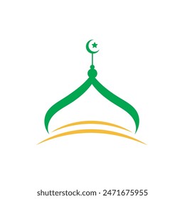 Mosque icon flat design vector