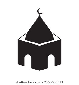 Ícone de mesquita ou design de elemento de ilustração