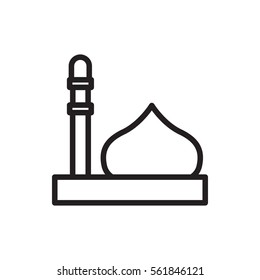 mosque icon illustration isolated vector sign symbol