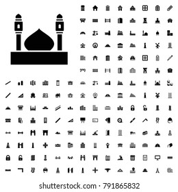 Mosque icon illustration isolated vector sign symbol. architecture icons vector set.