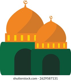 mosque icon illustration suitable for template and design needs