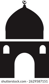 mosque icon illustration suitable for template and design needs