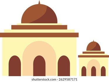 mosque icon illustration suitable for template and design needs