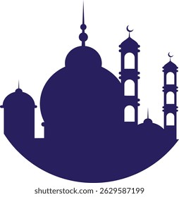 mosque icon illustration suitable for template and design needs