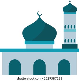 mosque icon illustration suitable for template and design needs
