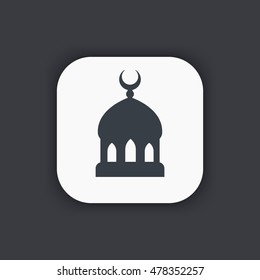 mosque icon, islam religion