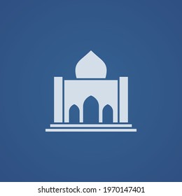 mosque icon. islamic mosque religious sign. Vector illustration.