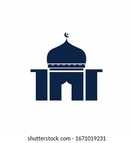 Mosque icon isolated on white background