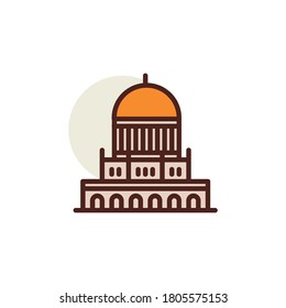 mosque icon. isolated on white background