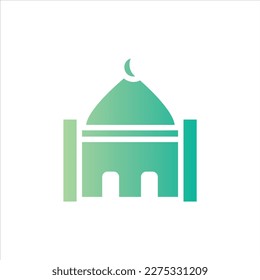 Moschee-Symbol mit isoliertem Vektorgrafik und transparentem Hintergrund.