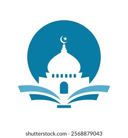 Mosque icon logo design illustration