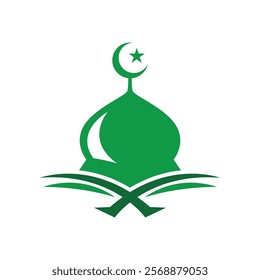Mosque icon logo design illustration