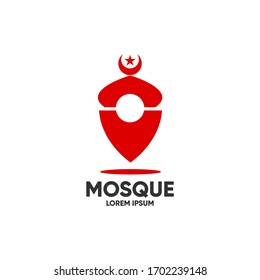 Moschee-Symbol/Logo-Illustrations-Design-Vorlage