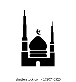 mosque icon or logo isolated sign symbol vector illustration - high quality black style vector icons
