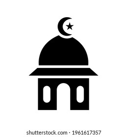 mosque icon or logo isolated sign symbol vector illustration - high quality black style vector icons

